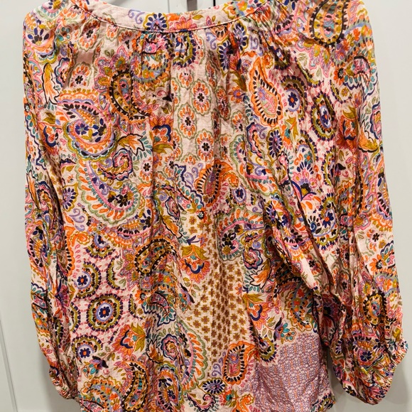 Vince Camuto Colorful Paisley Women's Top Size XL - Picture 3 of 8